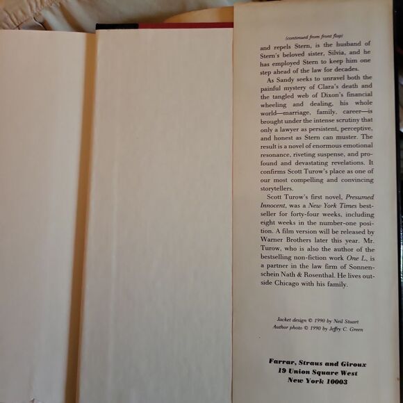 THE BURDEN OF PROOF BY: SCOTT TUROW, AUTHOR OF PRESUMED INNOCENT! EUC!!! LIKE NE - Picture 5 of 6